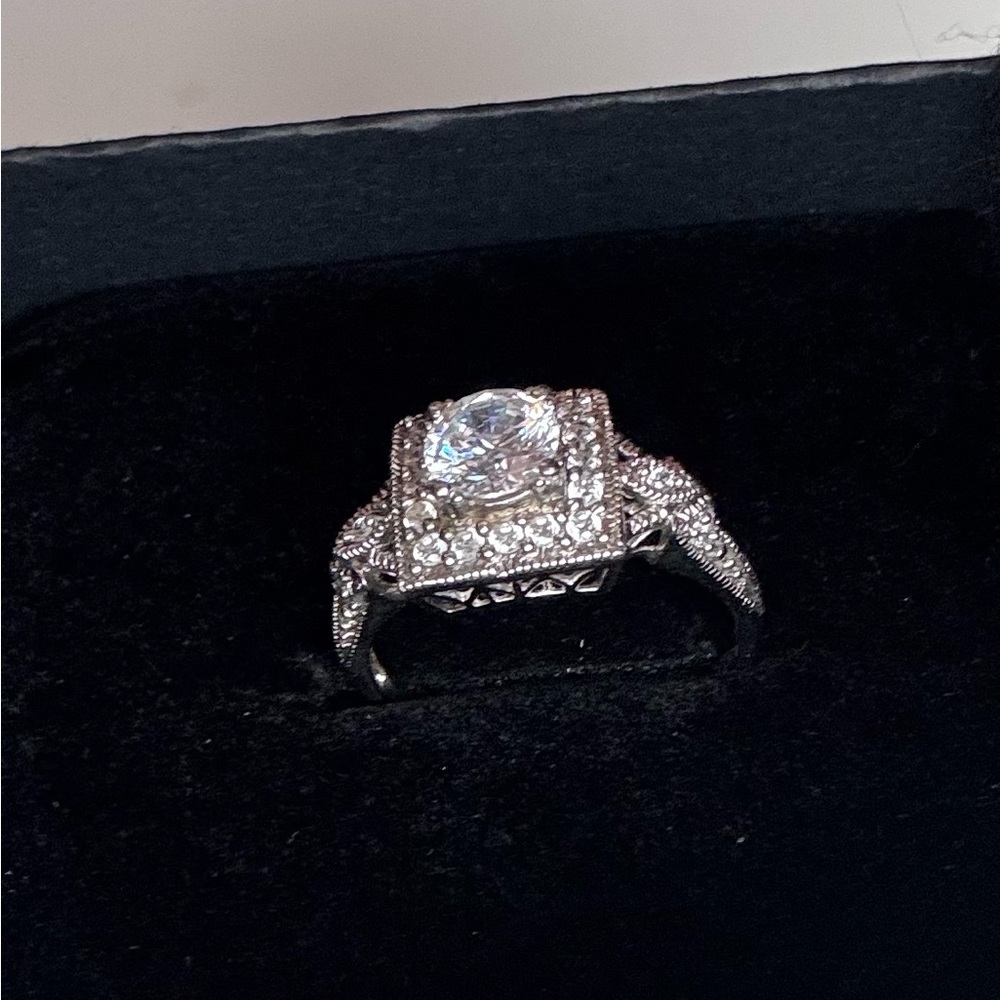 Sterling Silver Ring with Zirconia